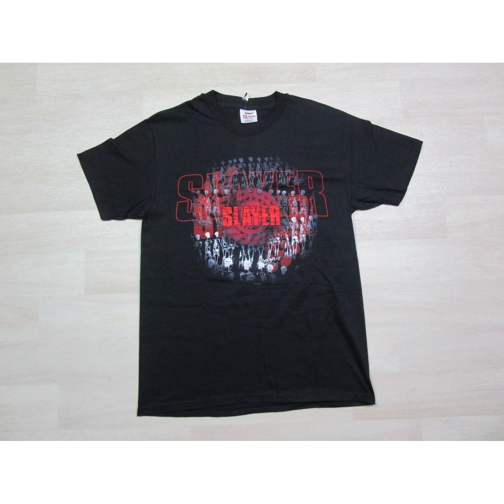 NOS - Slayer Vintage T Shirt (M)‎ 1998 Tour Skeletons Logo Ozzfest Concert